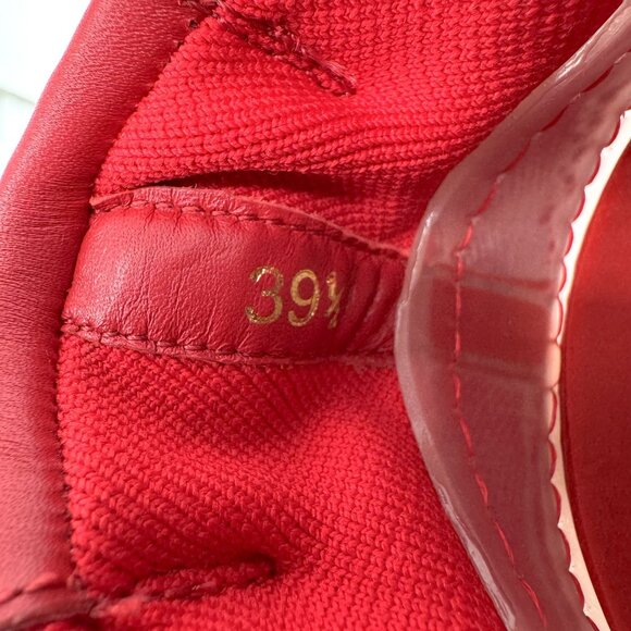 Christian Louboutin Arpoador Red Sock Sneakers Size 39.5 US 9.5 Suede Drawstring - Picture 14 of 14